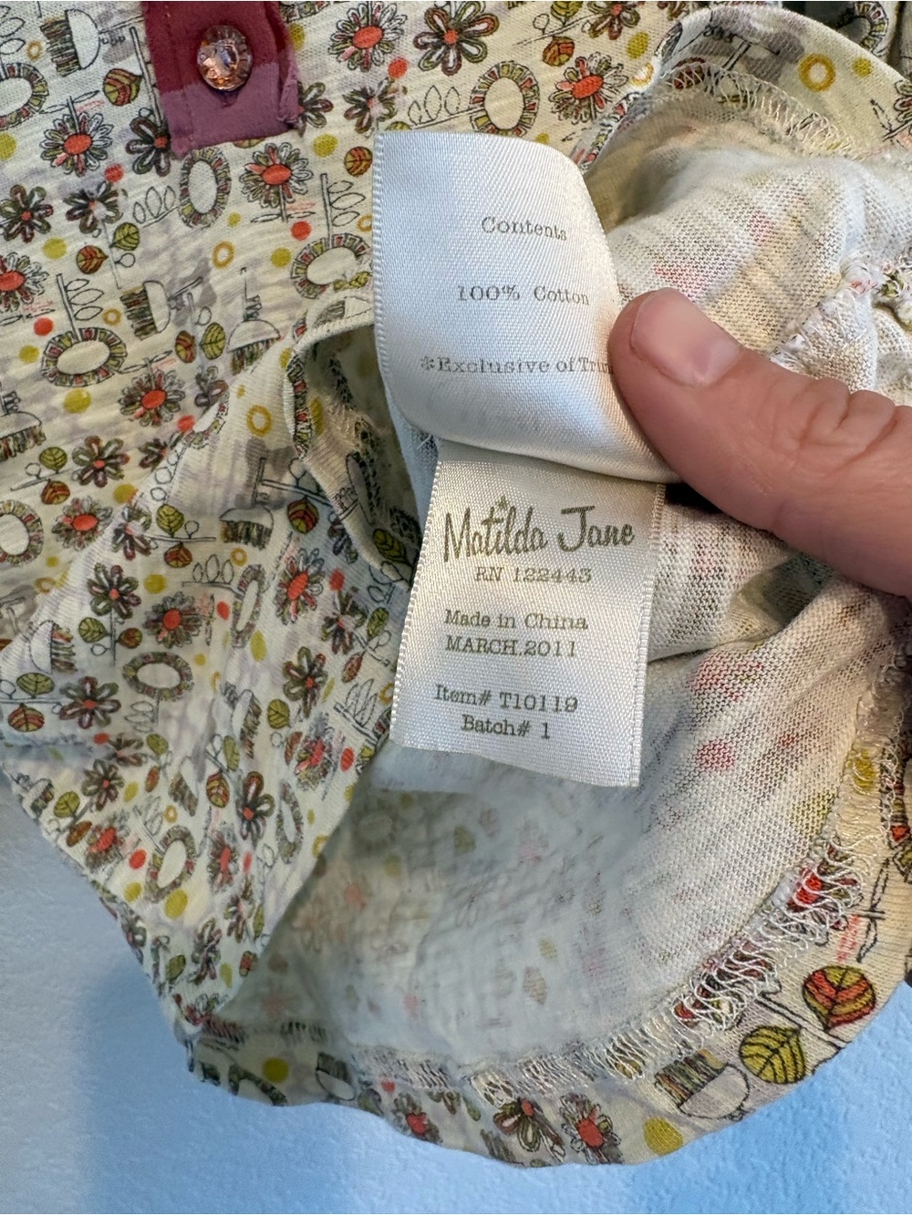 Matilda Jane Girls Long Sleeve Top Bundle Sizes 6 & 8 - Picture 6 of 16